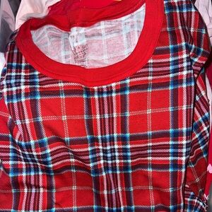 Plaid Red women’s pajamas Shirt only new